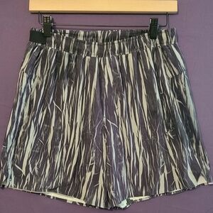 Lululemon Athletica Black and White Athletic Shorts